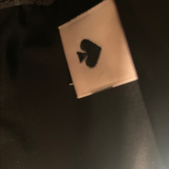 NWT Kate Spade Black Shimmy Glitter Fabric Small Cosmetic Bag - Picture 7 of 10